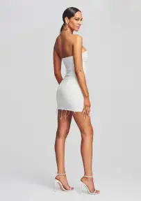 Leighton Dress(White,XXS)