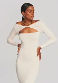 Irene Dress(Beige,XXS)