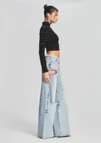 Aston Wide Leg Jean(Coastline,22)