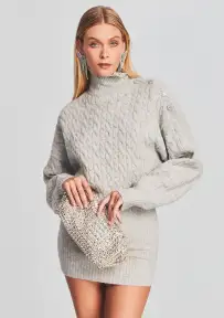 Daphnis Crystal Bag - Silver