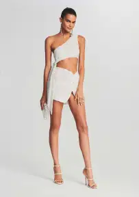 Quinn Sequin Top(White,XXS)