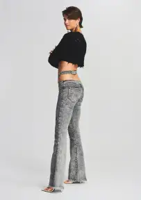 Sloane Flare Jean(Smoke Black,23)