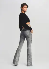 Sloane Flare Jean(Smoke Black,23)