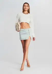 Willa Low Rise Skirt(Blue Dawn,XXS)