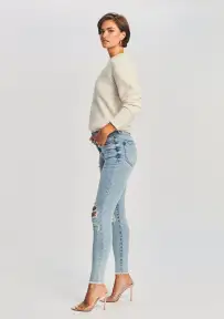 Maya Mid-Rise Jean(Coastline,23)
