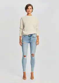 Maya Mid-Rise Jean(Coastline,23)