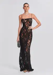 Winnie Embellished Lace Dress