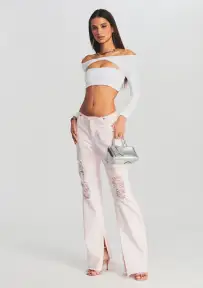 Sia Jean(Bleach Pink,23)
