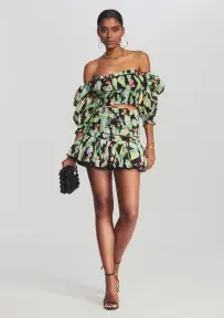 Brisa Top(Black Print,XS)