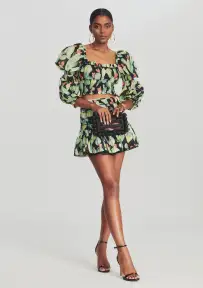 Brisa Top(Black Print,XS)