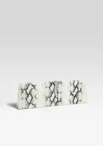 Ruth Large Shoulder Bag - Snake/Silver