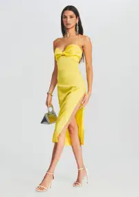 Claude Silk Dress(Green Sheen,XXS)