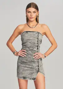 Megh Dress(Acid Grey,XXS)