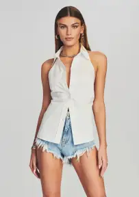 Emi Top(White,XXS)