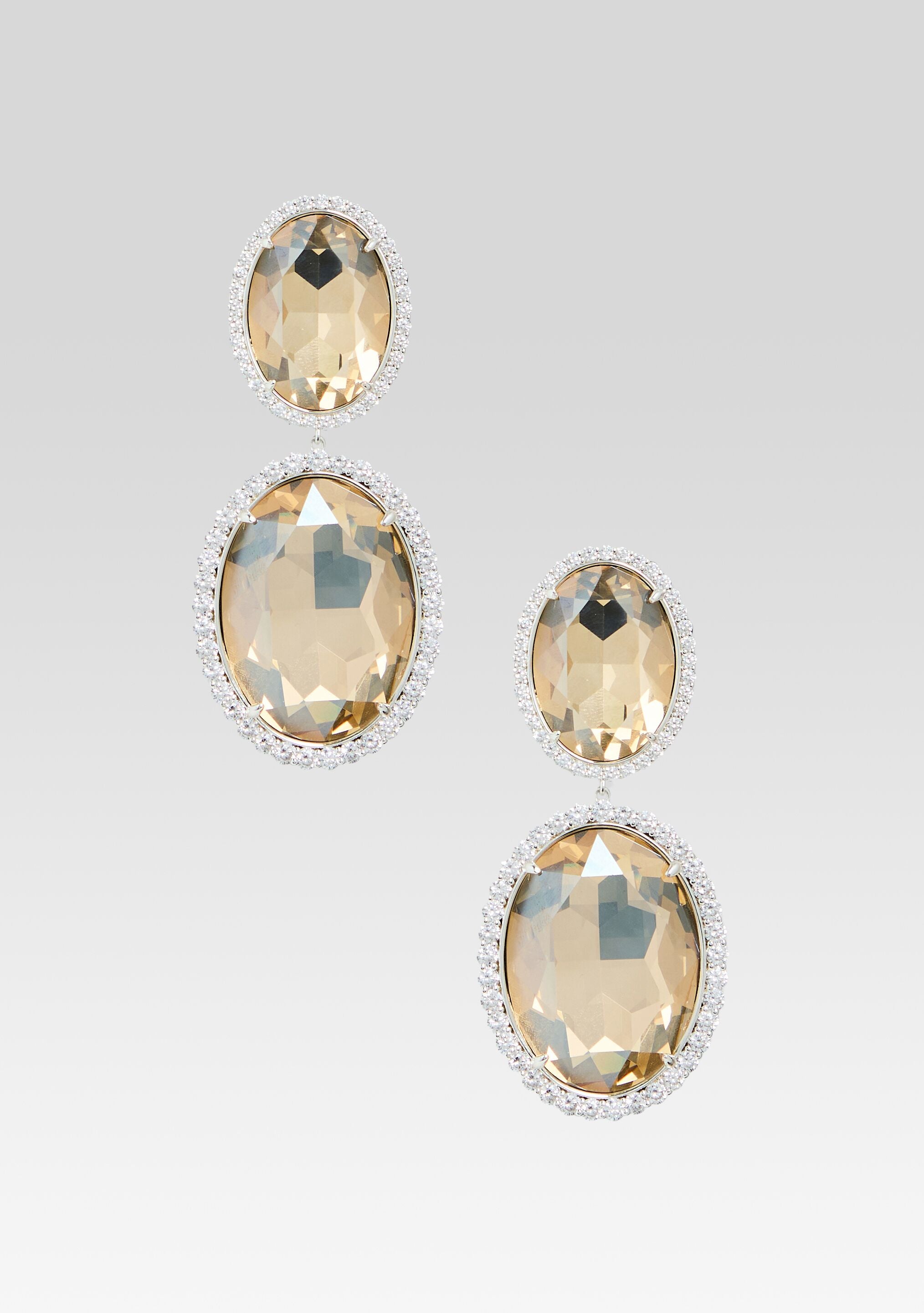 Hilma Gemstone Drop Earrings - Gold