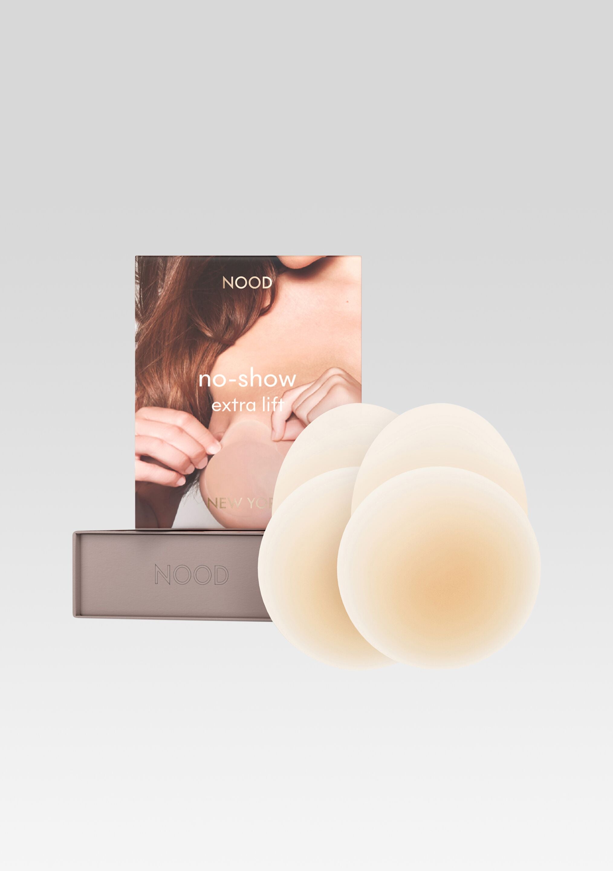 No-Show Extra Lift Nipple Covers - Buff