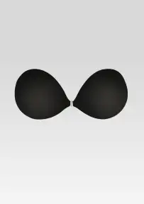 Push Up Luxe Adhesive Bra(Black,A)