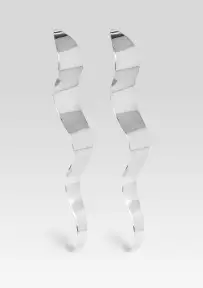 Wavy Earring - Silver
