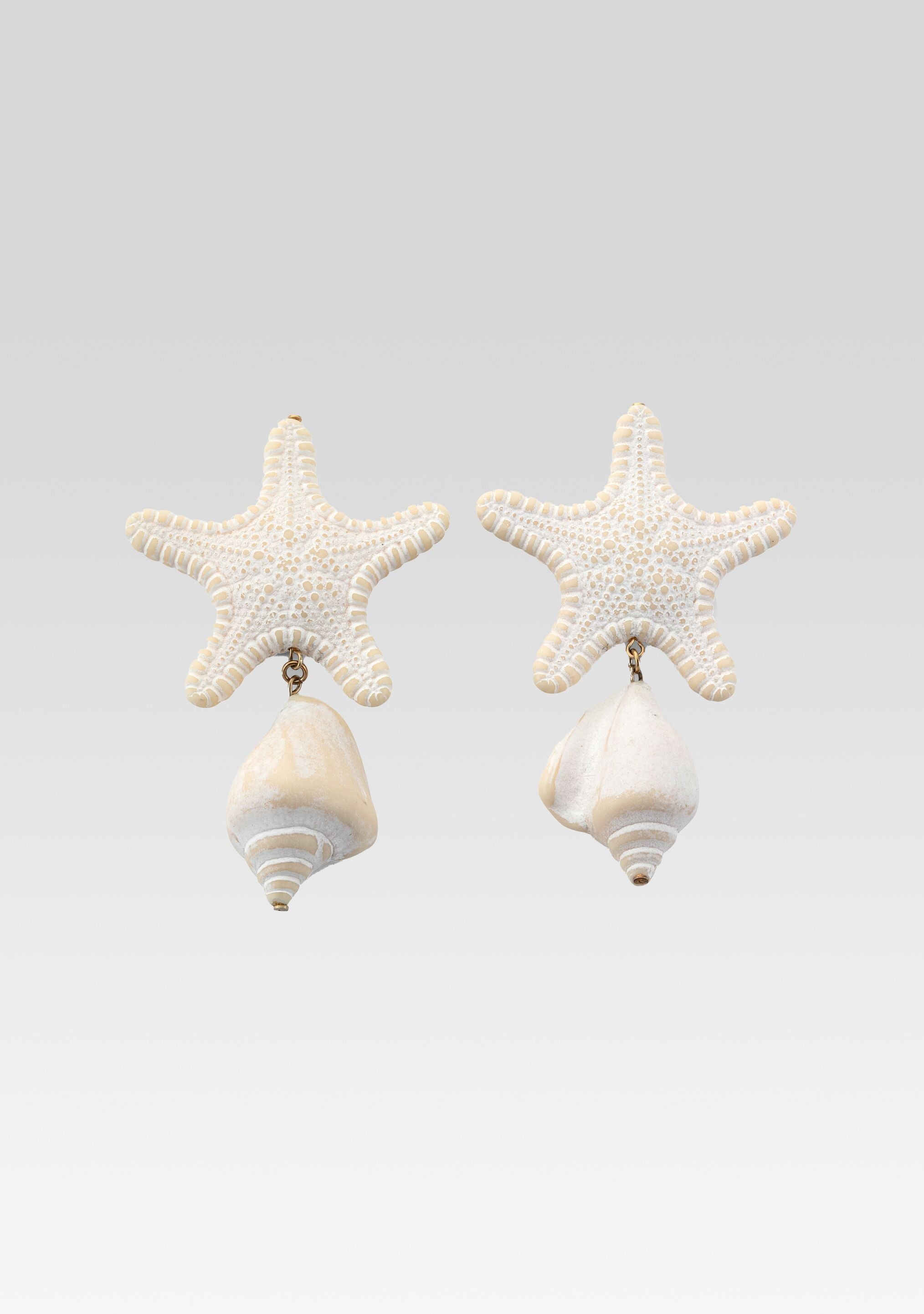 Elsana Earrings - Cream