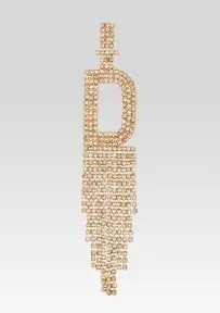 Alphabet Earring(Gold,Letter A)