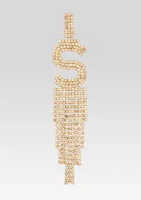 Alphabet Earring(Gold,Letter A)