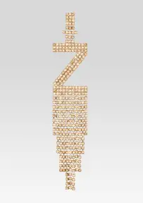Alphabet Earring(Gold,Letter A)