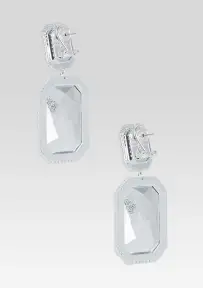 Cora Gemstone Earrings - Cerise