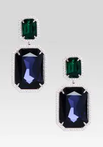 Cora Gemstone Earrings - Sapphire