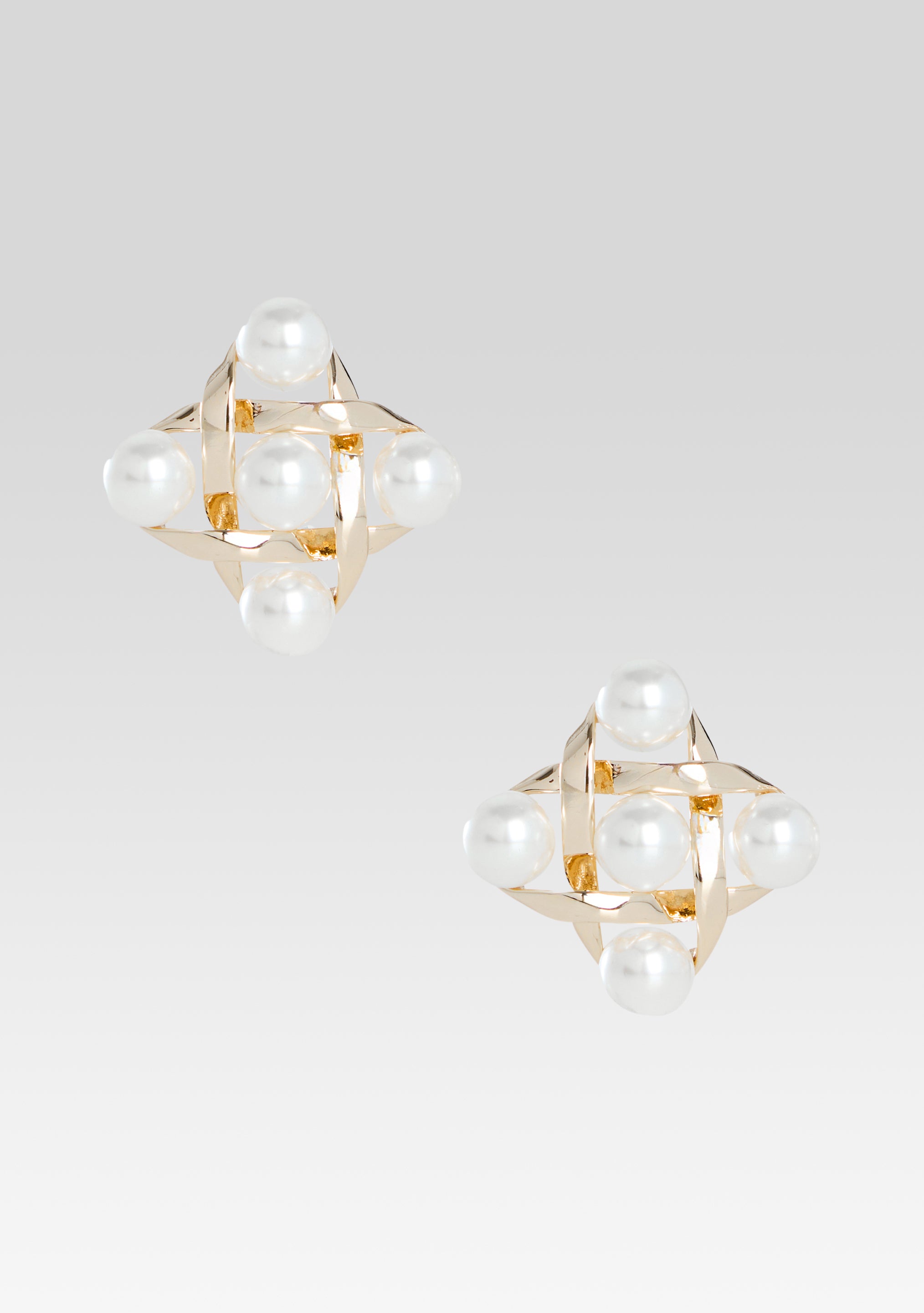 Harlow Pearl Earring - Gold