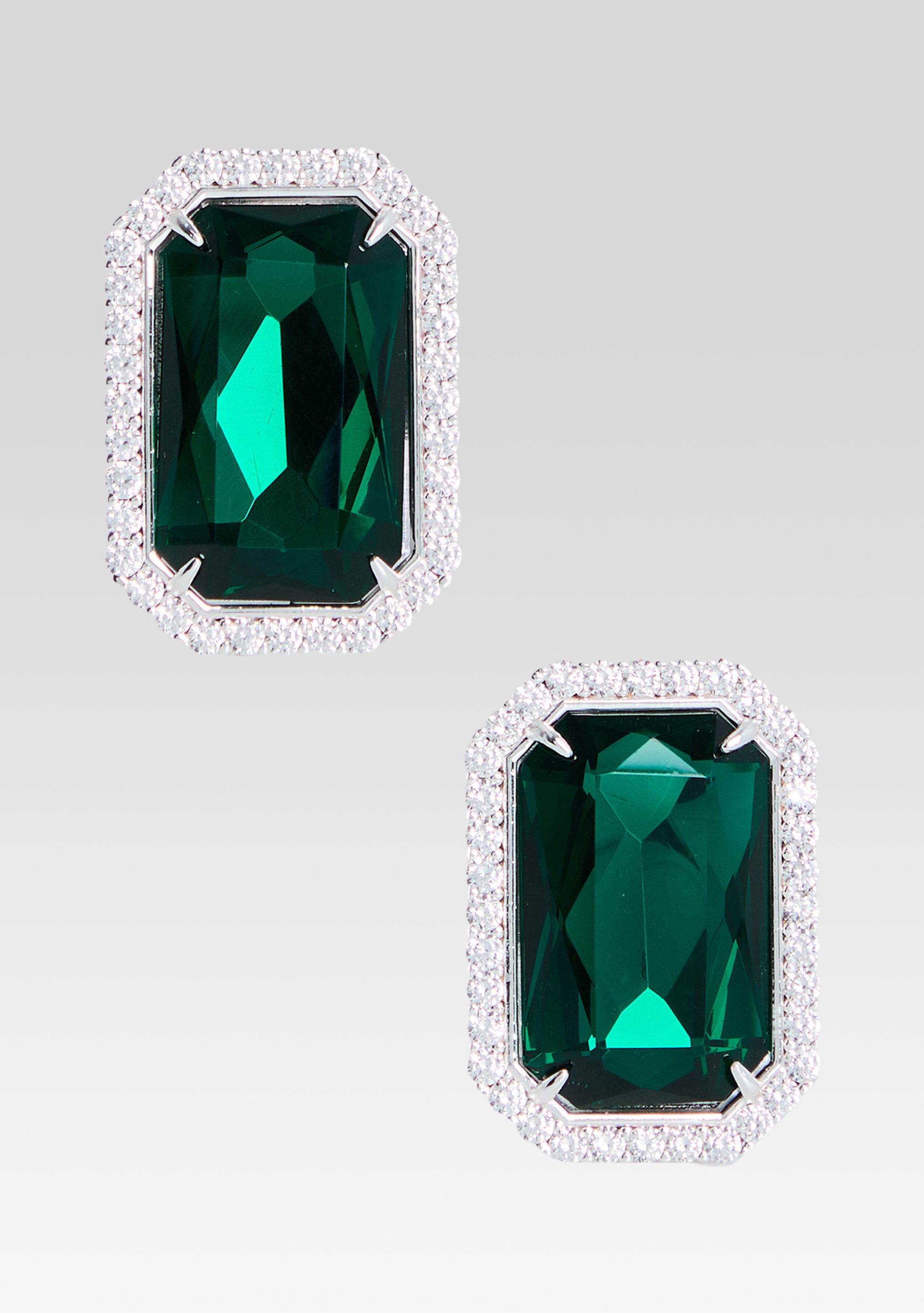 Hope Gemstone Earrings - Pine