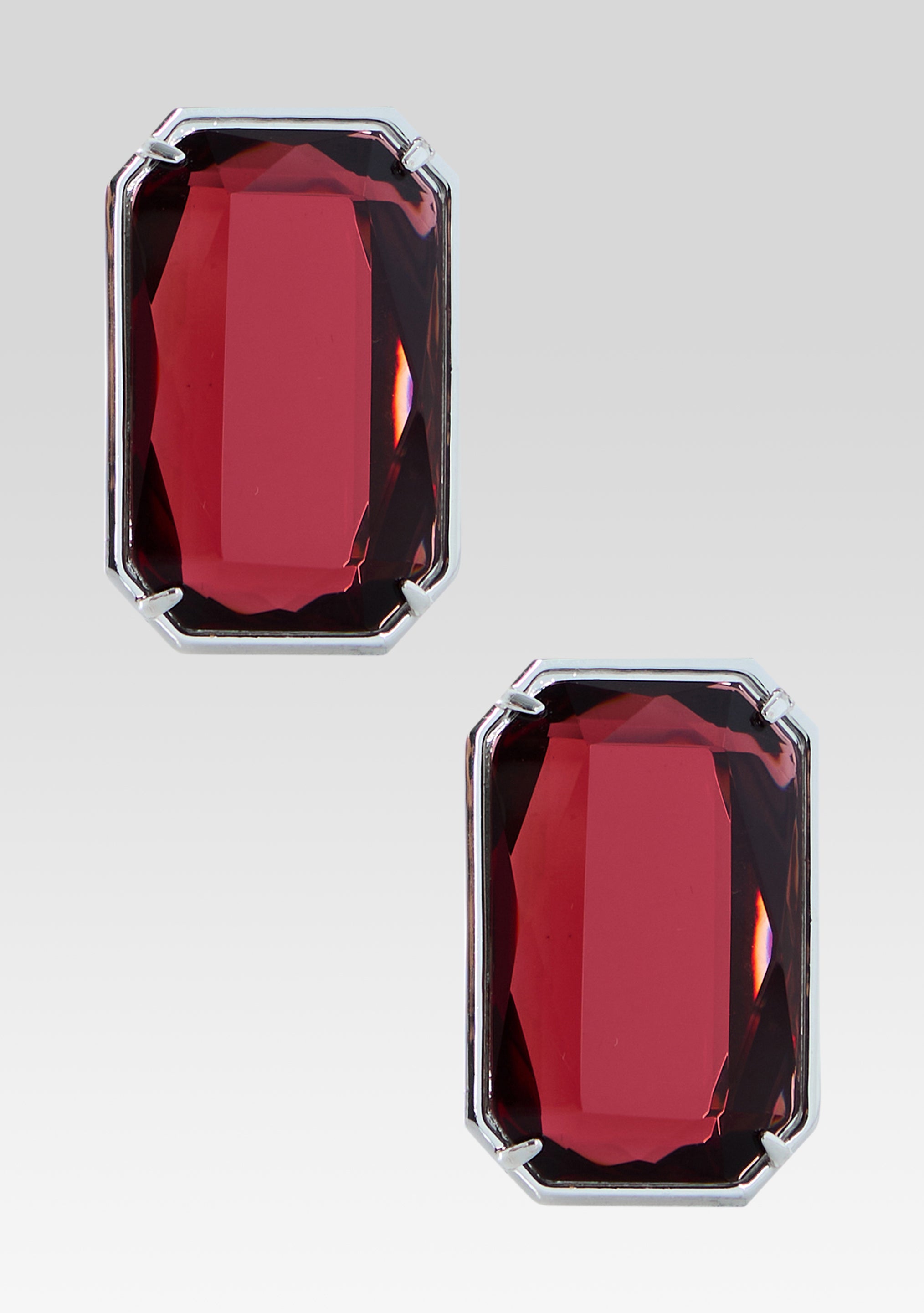Kelsey Gemstone Earrings - Sangria