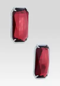Kelsey Gemstone Earrings - Sangria