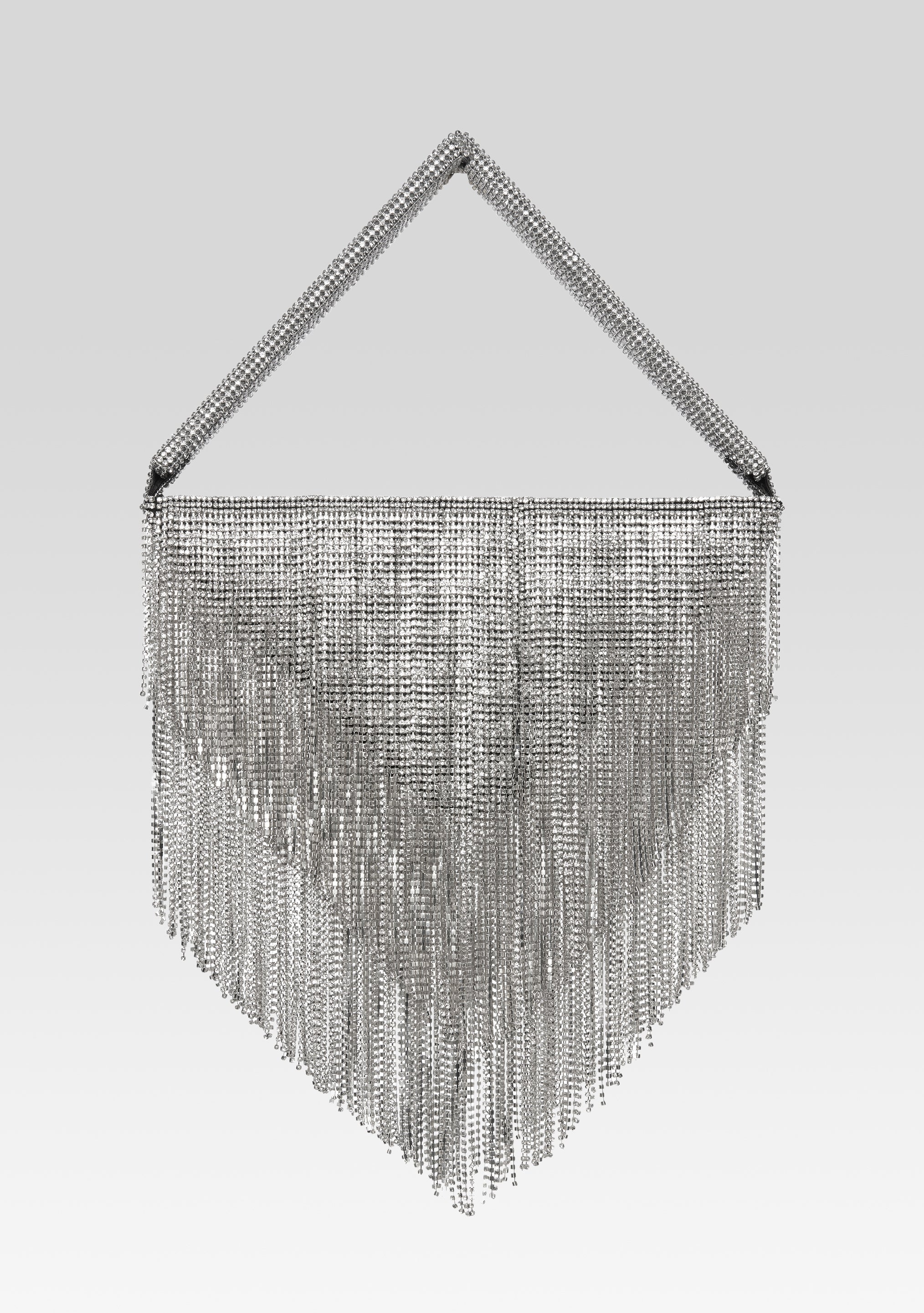 Kinsley Crystal Bag - Black/Silver