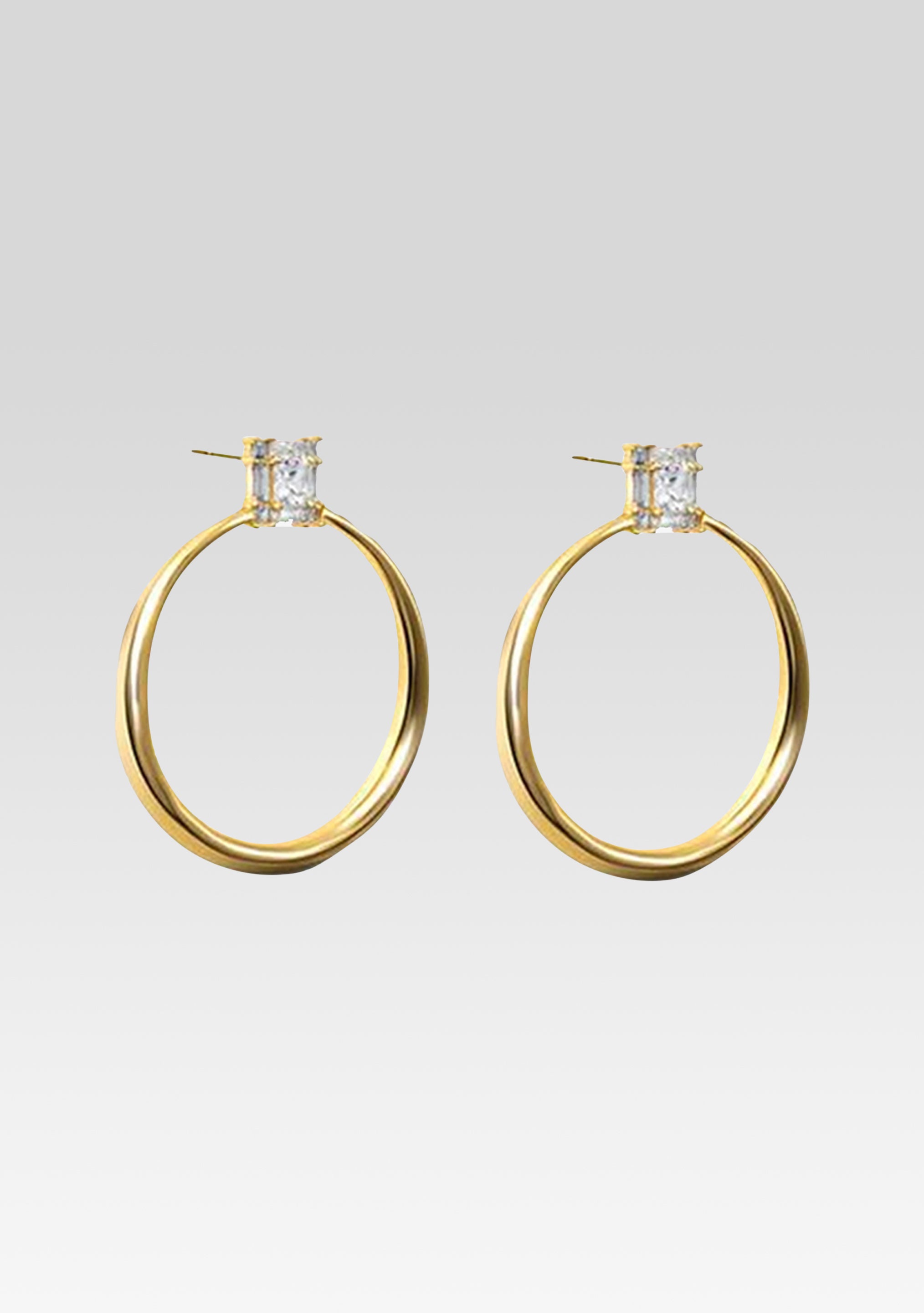 Manhattan Hoop Earrings - Gold