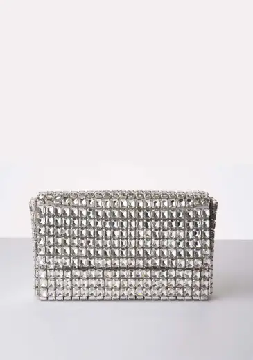 Pluto Crystal Bag - Silver
