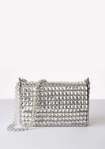 Pluto Crystal Bag - Silver