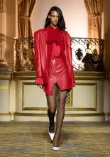 Suri Silk Blouse(Red,XXS)