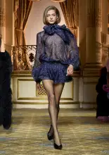 Beatrice Dress(Navy Polka Dots,XXS)