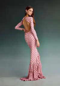 Sara Dress(Pink Polka Dots,XXS)