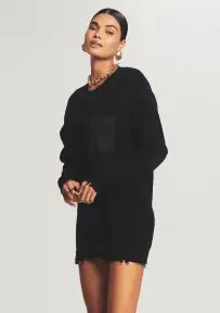 Devin Sweater(Black,XXS)