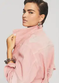 Ryan Cropped Jacket(Vintage Blush,XXS)