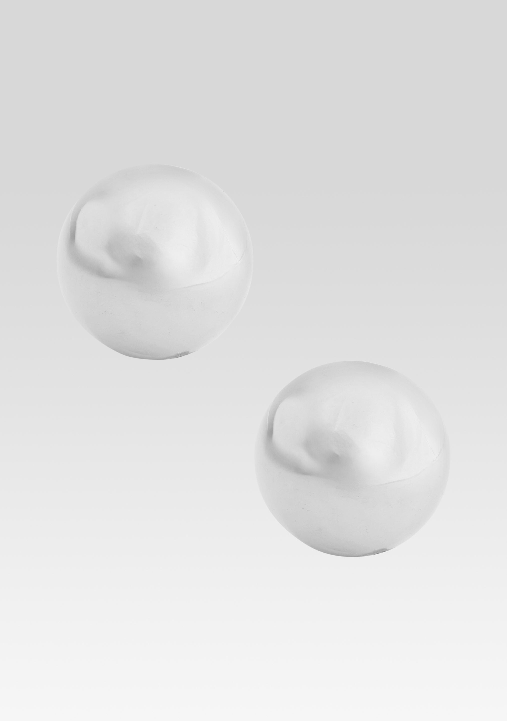Sphere Earrings - Silver