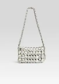Malka Rhinestone Bag - Silver
