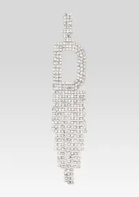 Alphabet Earring(Silver,Letter A)