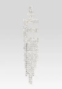 Alphabet Earring(Silver,Letter A)