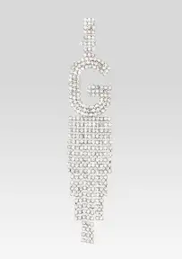 Alphabet Earring(Silver,Letter A)