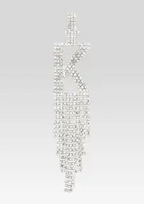 Alphabet Earring(Silver,Letter A)