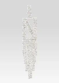 Alphabet Earring(Silver,Letter A)