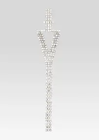 Alphabet Earring(Silver,Letter A)