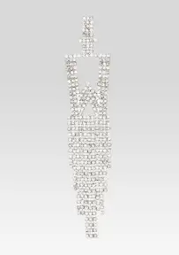 Alphabet Earring(Silver,Letter A)